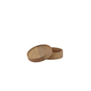 Deco box acacia wood natural S
